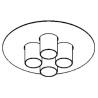 PSM Lighting Titus 998 Plafonnier