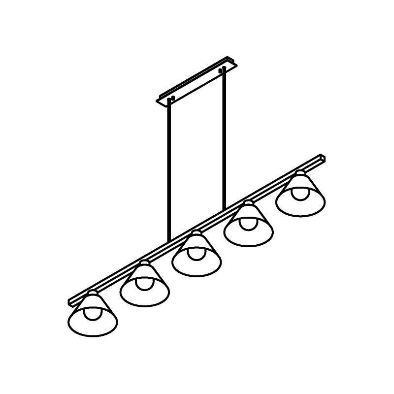 PSM Lighting Iconic 4607.J.E27.SH Lampe suspendue