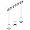PSM Lighting Clara 3414.3 Lampe Suspendue
