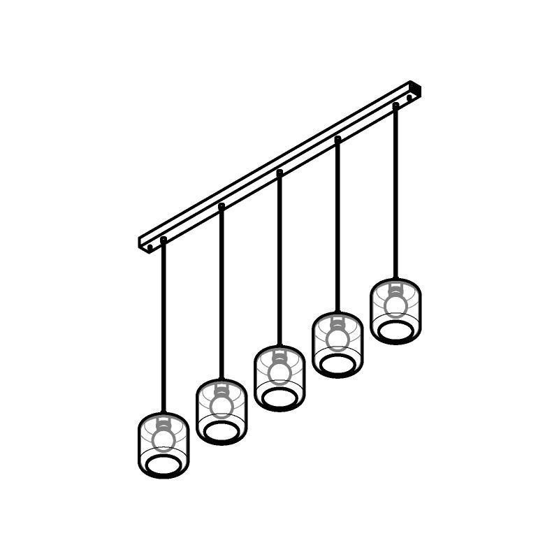 PSM Lighting Manon 5130.5N Lampe Suspendue