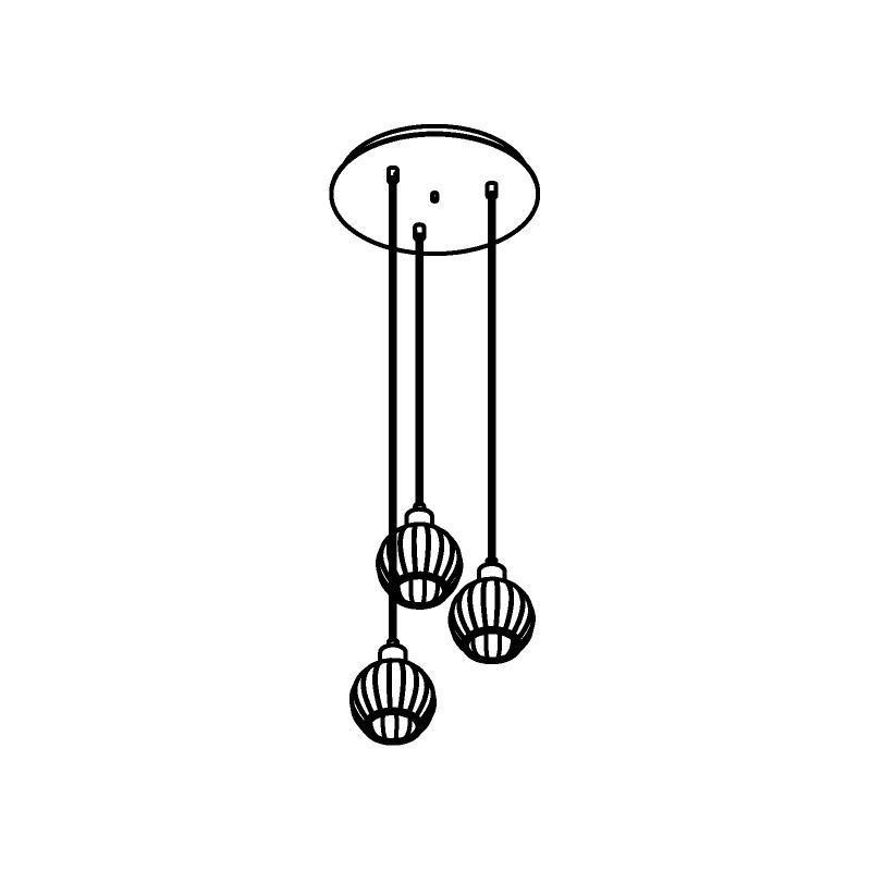 PSM Lighting Noella 4587.V.E27.SH.TR.1M PSM Lighting Noella 4587.V.E27.SH.TR.1M.TX1 Lampe suspendue