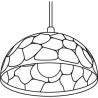 PSM Lighting Rocky 1398 Lampe Suspendue