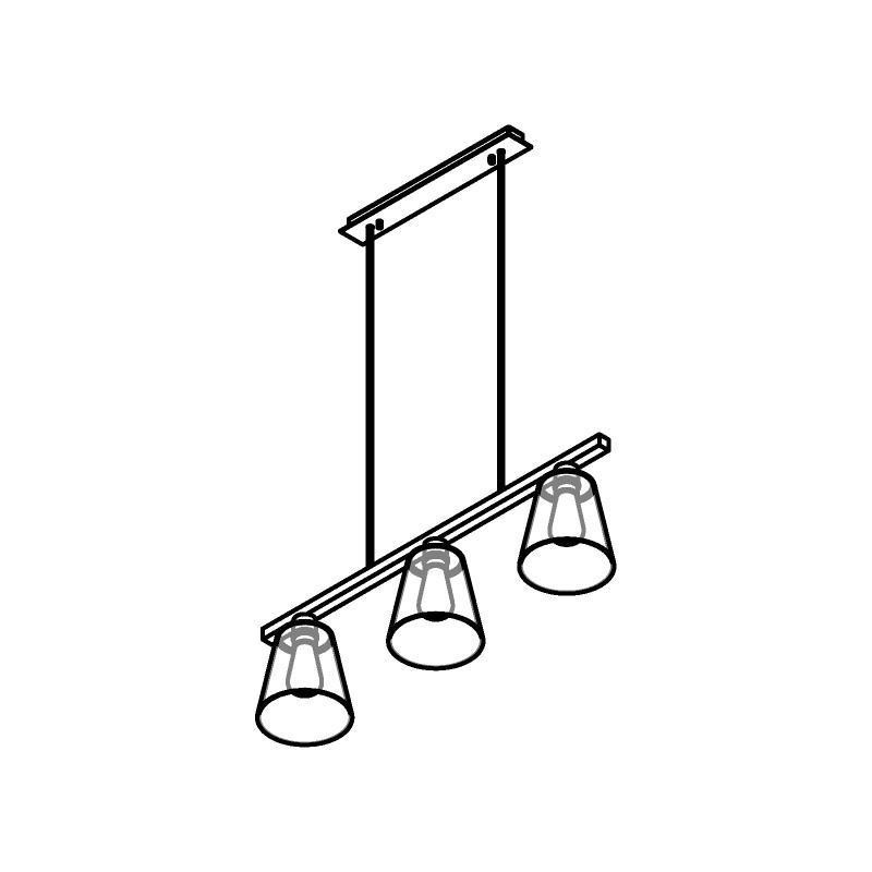 PSM Lighting Shake 5584.E27 Lampe Suspendue