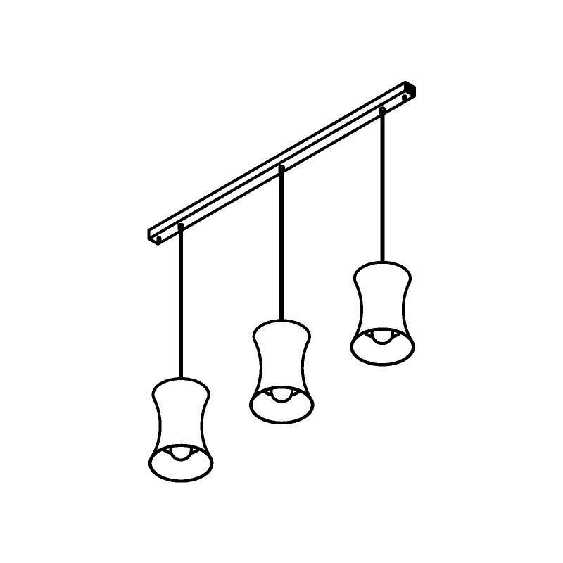 PSM Lighting Clara 3417.3 Lampe Suspendue