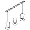 PSM Lighting Clara 3417.3 Lampe Suspendue