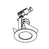 PSM Lighting Ø65-70 Inox 302V.230V Spot Encastrable