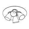PSM Lighting Cupido 624.Ar70 Plafonnier
