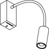 PSM Lighting Flex Little 1126.300 Lampe Murale