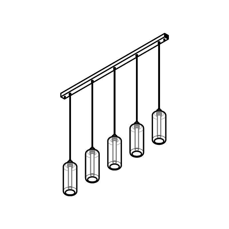 PSM Lighting Manon 5132.5P Lampe Suspendue