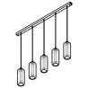 PSM Lighting Manon 5132.5P Lampe Suspendue