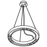 PSM Lighting Hula Hoop 2112 Lampe suspendue