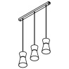 PSM Lighting Shake 5570.Led Lampe Suspendue
