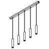 PSM Lighting Mero 1908.5.16 Lampe Suspendue