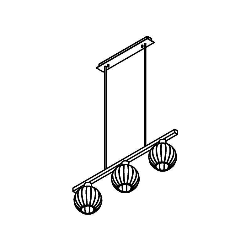PSM Lighting Noella 4575.U.E27.SH Lampe suspendue