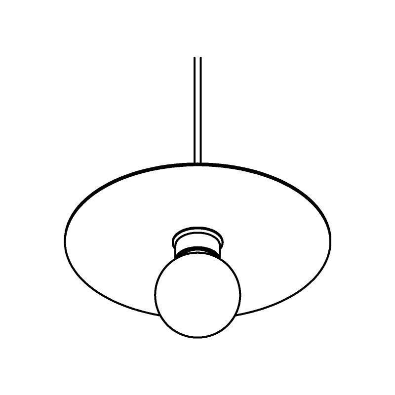 PSM Lighting Angelo 4986.Sh.E27 Lampe Suspendue