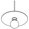 PSM Lighting Angelo 4986.Sh.E27 Lampe Suspendue
