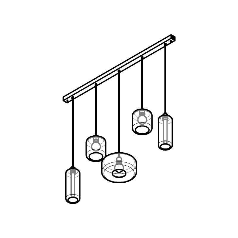 PSM Lighting Manon 5135.2N1Q2P Lampe Suspendue