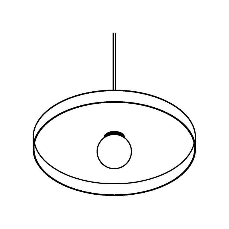 PSM Lighting Skivve 4959.E27.1M PSM Lighting Skivve 4959.E27.1M.TX1 Lampe suspendue