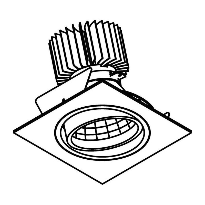 PSM Lighting Ø100 Luxor Xtm.1300.10040.S2 Spot Encastrable
