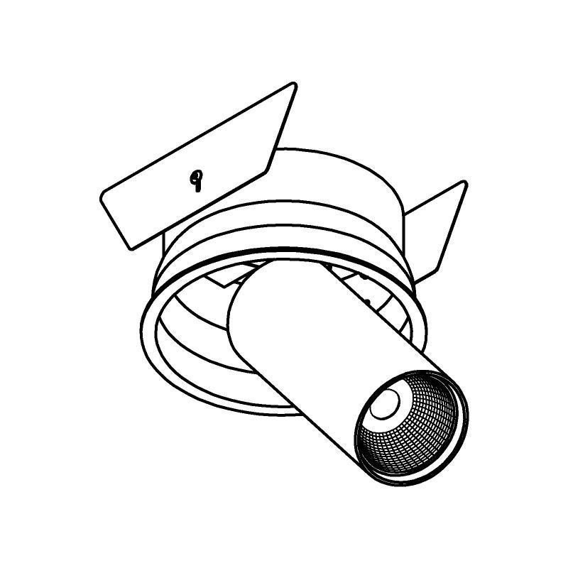 PSM Lighting Pivot 1229.1300.S2 Spot Encastrable