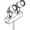 PSM Lighting Ufo Mini T7052 Poteau De Jardin
