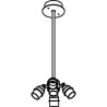 PSM Lighting Maestro For Shade 5004.E27.B3 Lampe Suspendue