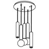 PSM Lighting Mero 1916.5 Lampe Suspendue