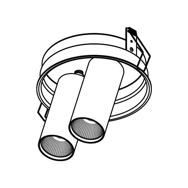 PSM Lighting Pivot 1595.150.S1 Spot Encastrable