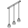 PSM Lighting Shake 5576.E27 Lampe Suspendue