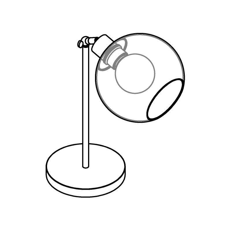 PSM Lighting Moby Sh 1620.Sh.B.300 Lampe De Table
