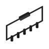 PSM Lighting Thindr 1745.Cen.5 Plafonnier