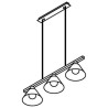 PSM Lighting Iconic 4606.J.E27.SH Lampe suspendue