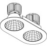PSM Lighting Ø135 Luxor Xtm.1300.10055.S2 Spot Encastrable