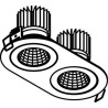 PSM Lighting Ø80 Luxor Xtm.1300.10046.S1 Spot Encastrable