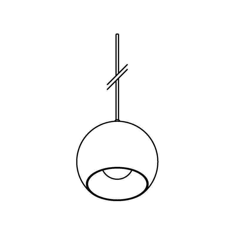PSM Lighting Moby 5096.B.E27.1M PSM Lighting Moby 5096.B.E27.1M.TX1 Lampe suspendue