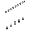 PSM Lighting Clara 3413.5 Lampe Suspendue