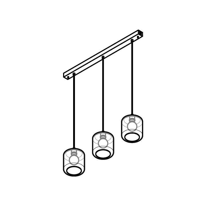 PSM Lighting Manon 5130.3N Lampe Suspendue