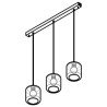 PSM Lighting Manon 5130.3N Lampe Suspendue