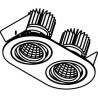 PSM Lighting Ø80 Luxor Xtm.1300.10047.S2 Spot Encastrable