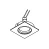 PSM Lighting Square Click System Casouzo.Dicro Spot Encastrable