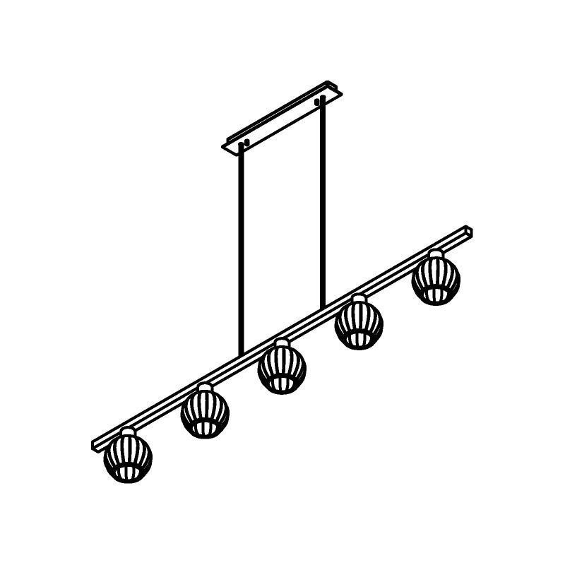 PSM Lighting Noella 4586.V.E27.SH Lampe suspendue