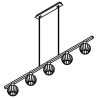 PSM Lighting Noella 4586.V.E27.SH Lampe suspendue