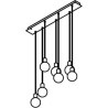 PSM Lighting Maestro 5067.7 Lampe Suspendue
