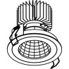 PSM Lighting Ø100 Luxor Xtm.1300.10019.S1 Spot Encastrable
