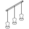 PSM Lighting Clara 3416.3 Lampe Suspendue