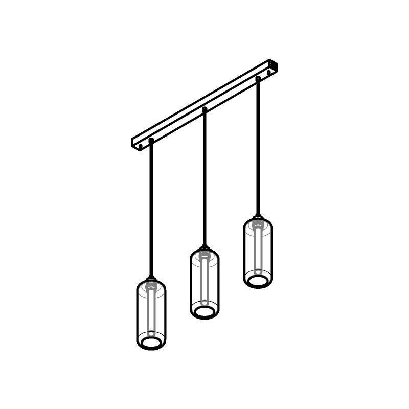 PSM Lighting Manon 5132.3P Lampe Suspendue