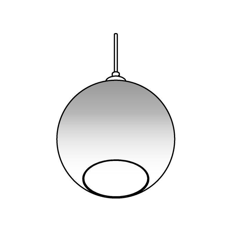 PSM Lighting Moby Sh 4950.C.E27.Sh Lampe Suspendue