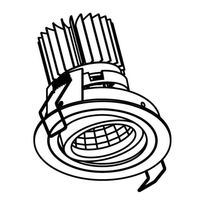 PSM Lighting Ø80 Luxor Xtm.1300.10011.S1 Spot Encastrable