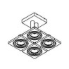 PSM Lighting Calypso 973.Es50 Plafonnier