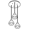 PSM Lighting Olivia 1856.3 Lampe Suspendue